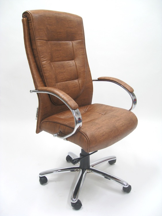 Executive High back office chair in brown -Manufacturer in Gurgaon , Manesar , Delhi