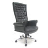 High Back Office CEO Chair Black color Manufacturer of Luxury CEO Chair in Delhi